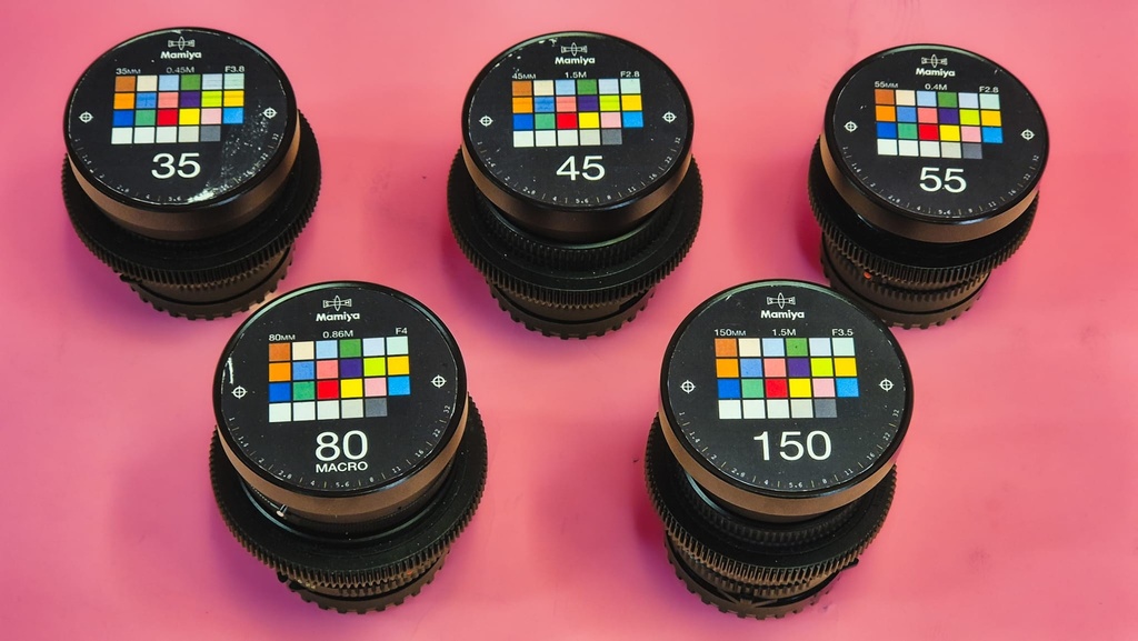 Mamiya Sekor c Y.B lens set of 5