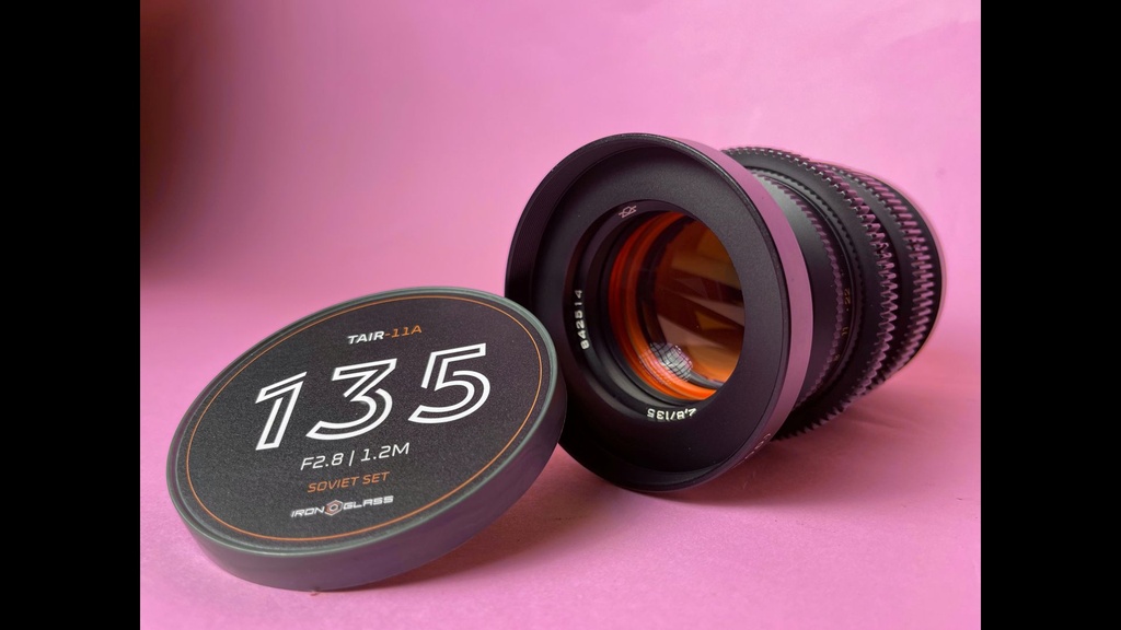 Ironglass Cinemod 135mm Tair-11A f\2.8 PL lens