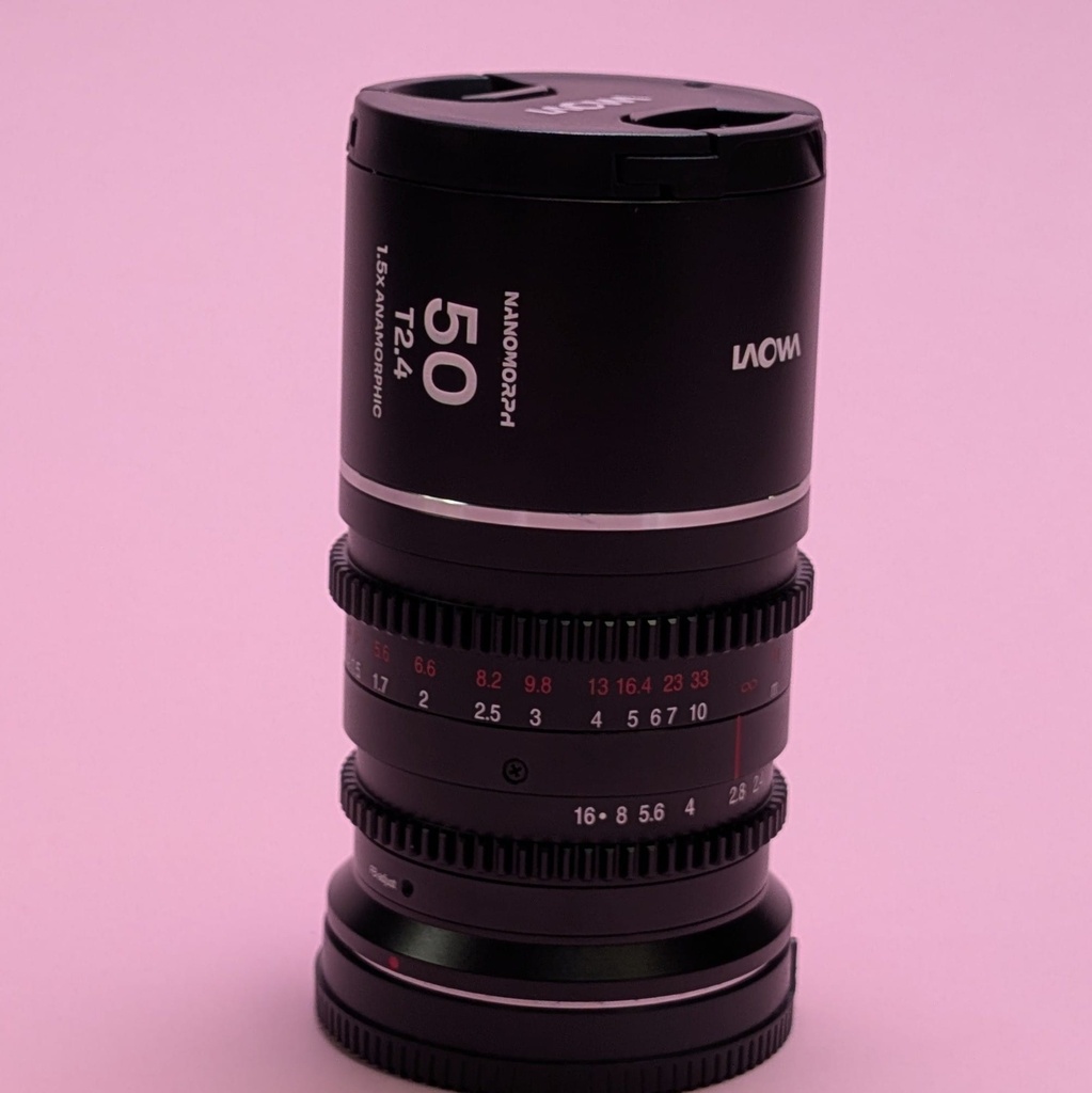 Laowa Nanomorph Silver 50mm T2.4 1.5x S35 Canon RF