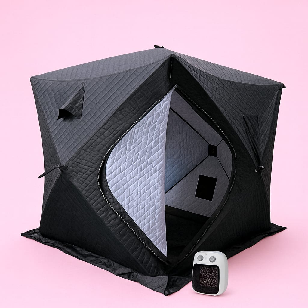 אוהל תרמי עם מפזר חום- ice fishing shelter 