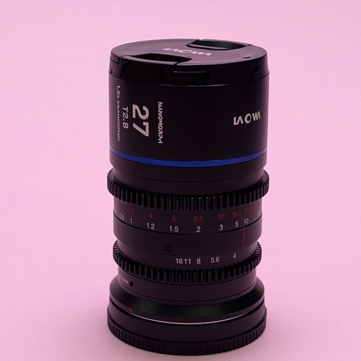 Laowa Nanomorph Blue 27mm T2.8 1.5x S35 Canon RF 