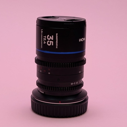 Laowa Nanomorph Blue 35mm T2.4 1.5x S35 Canon RF  